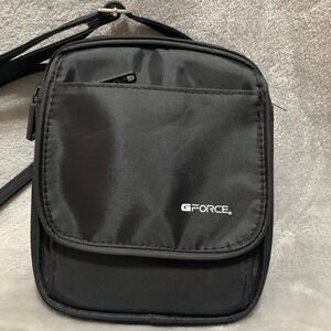 GFORCE Crossbody Bag Women's Black Nylon Adjustable Strap Organizer Pouch Wallet